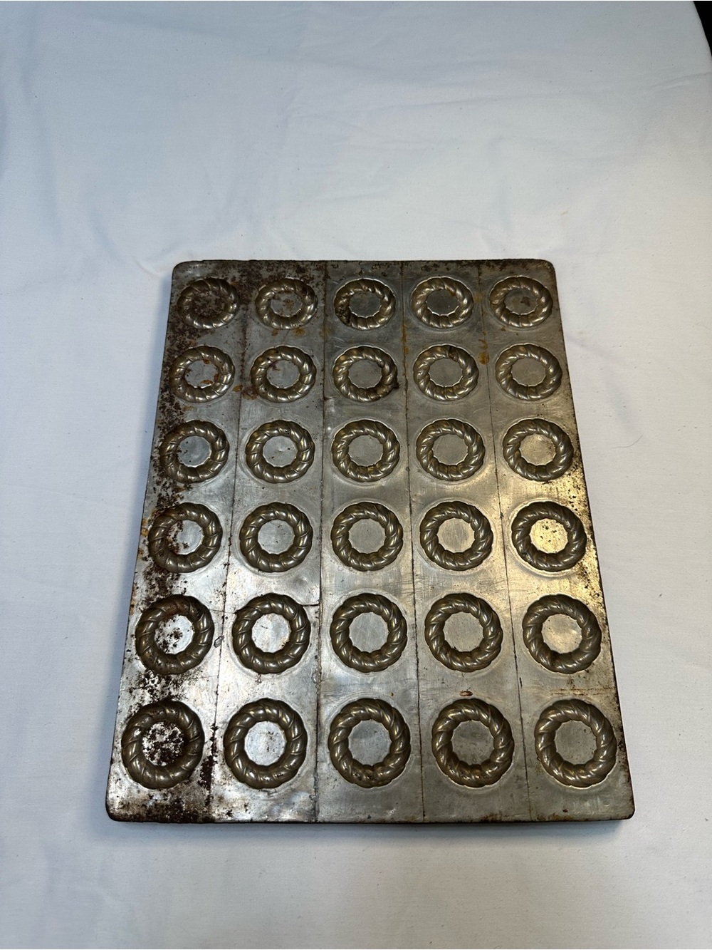 Vintage metal chocolate mold
